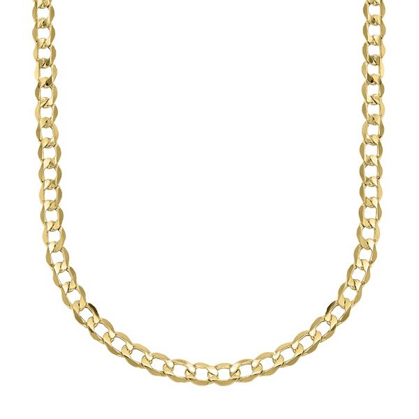 Everlasting Gold Men's 14k Gold Curb Chain Necklace - 22 in.