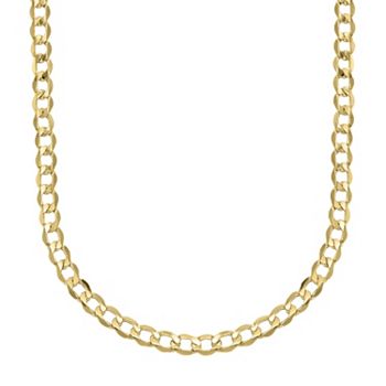 gold curb everlasting 14k chain necklace
