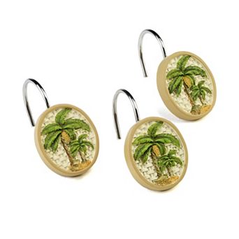 Avanti Colony Palm 12 pk Shower Curtain Hooks