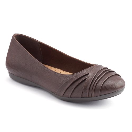 kohls womens black flats