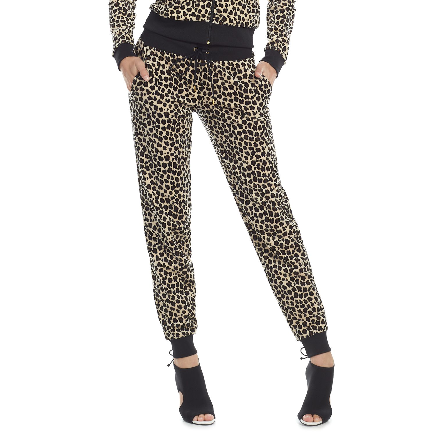 Juicy Couture Velour Leopard Midrise 