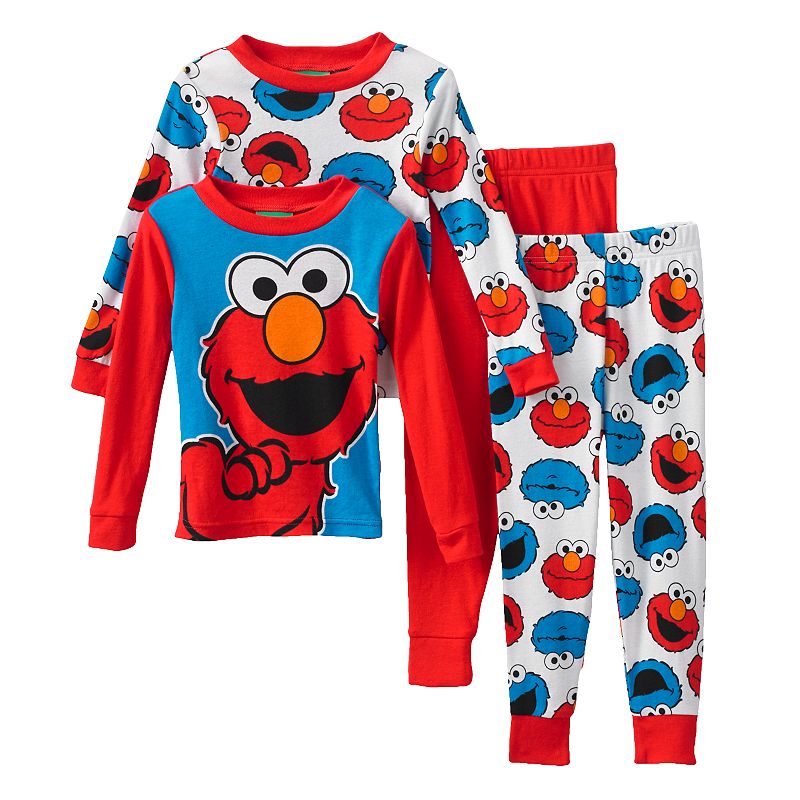 Sesame Street Elmo & Cookie Monster Pajama Set - Toddler Boy