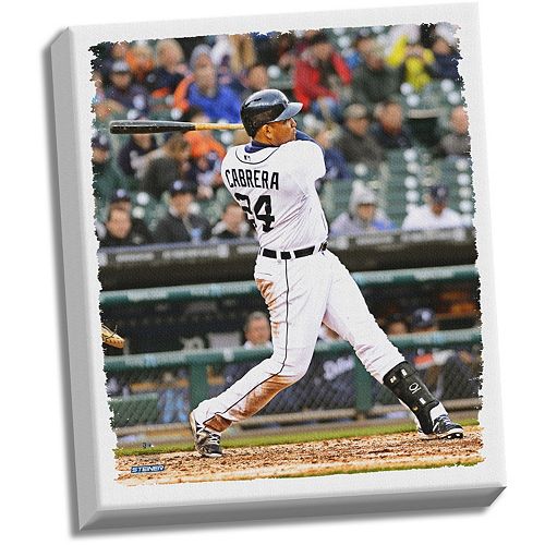 Steiner Sports Detroit Tigers Miguel Cabrera 32 x 40 Stretched Canvas