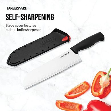 Farberware 7-in. Santuko Knife with Edge Keeper