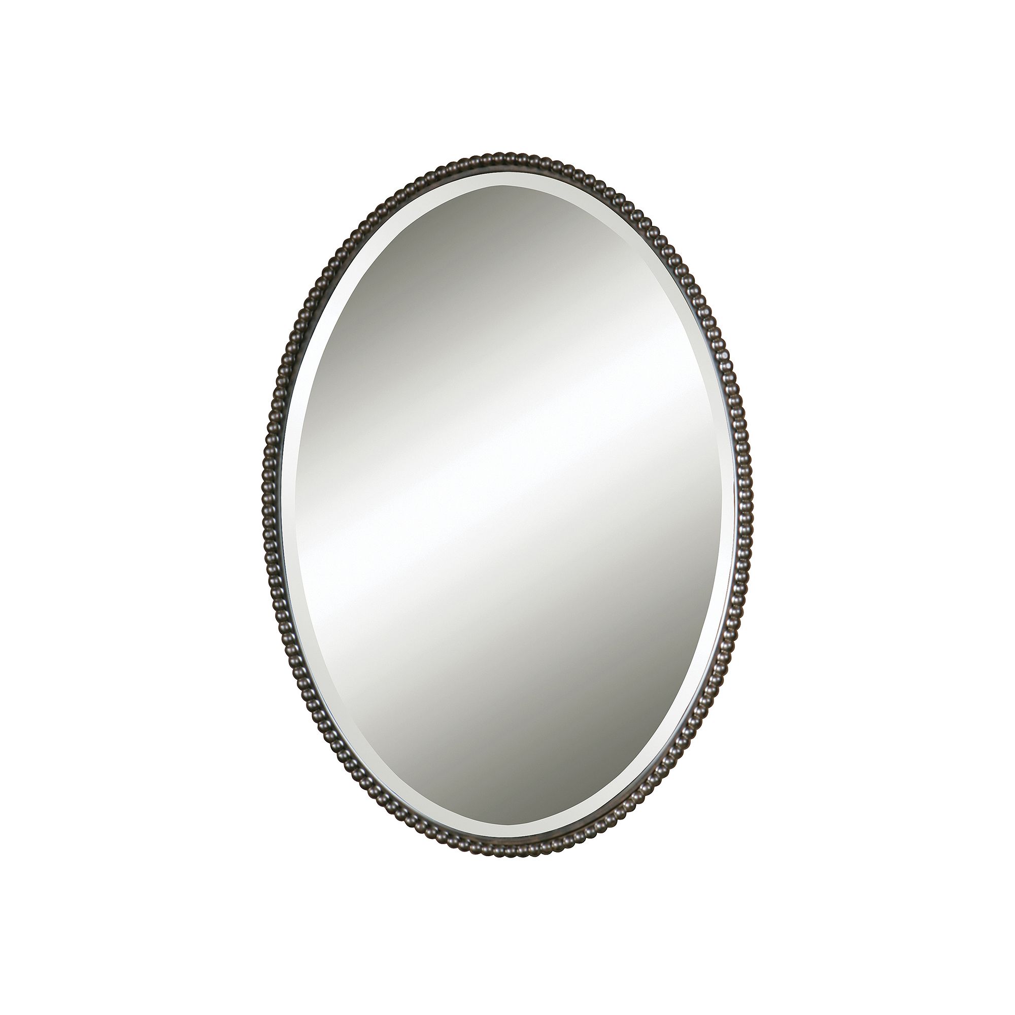 Uttermost Sherise Beaded Beveled Wall Mirror, Bronze