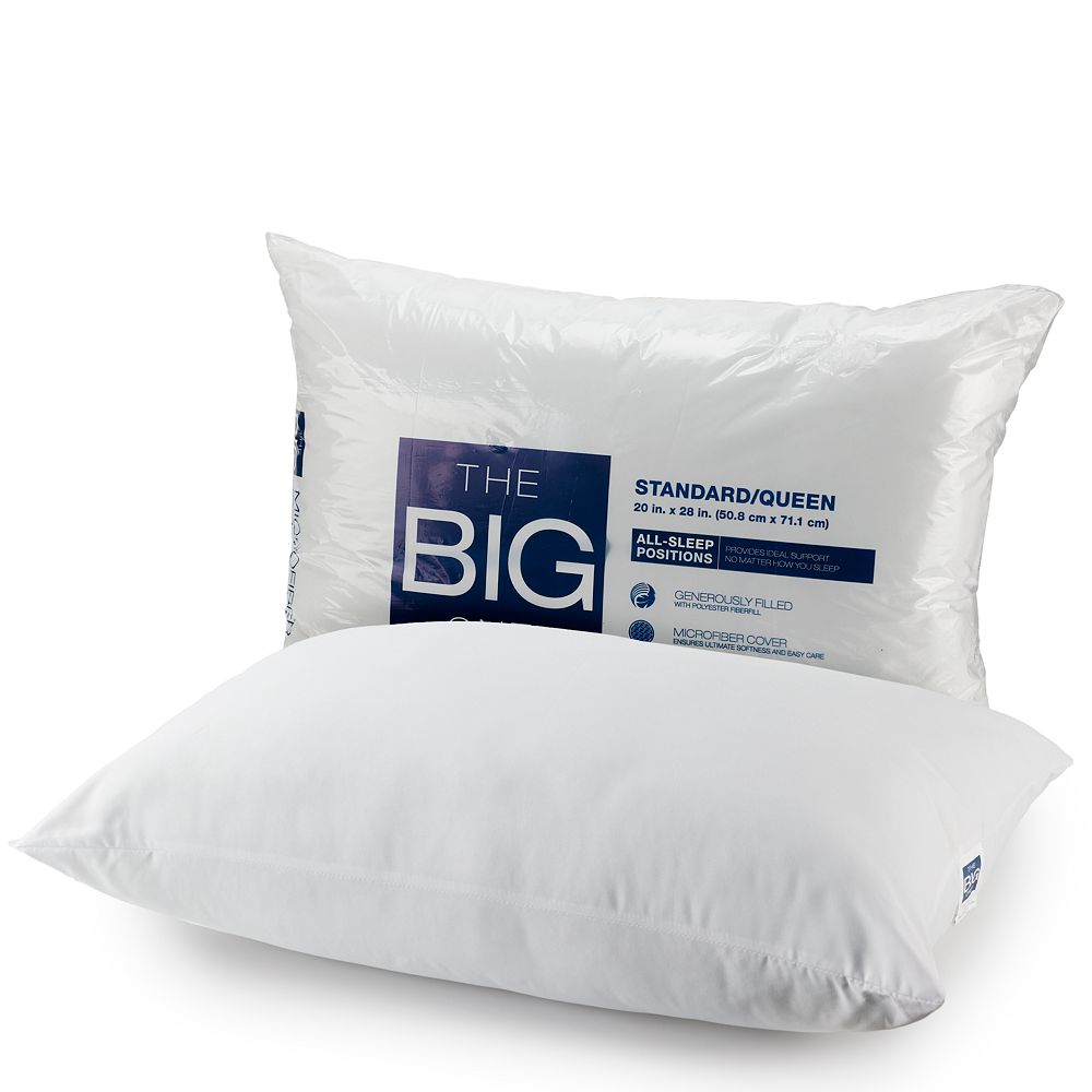 Big White Pillows In Bedroom Stock Photo - Download Image Now