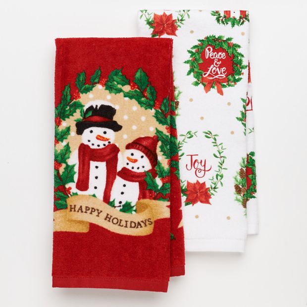 Happy Holidays - Dish Towel Set of 2