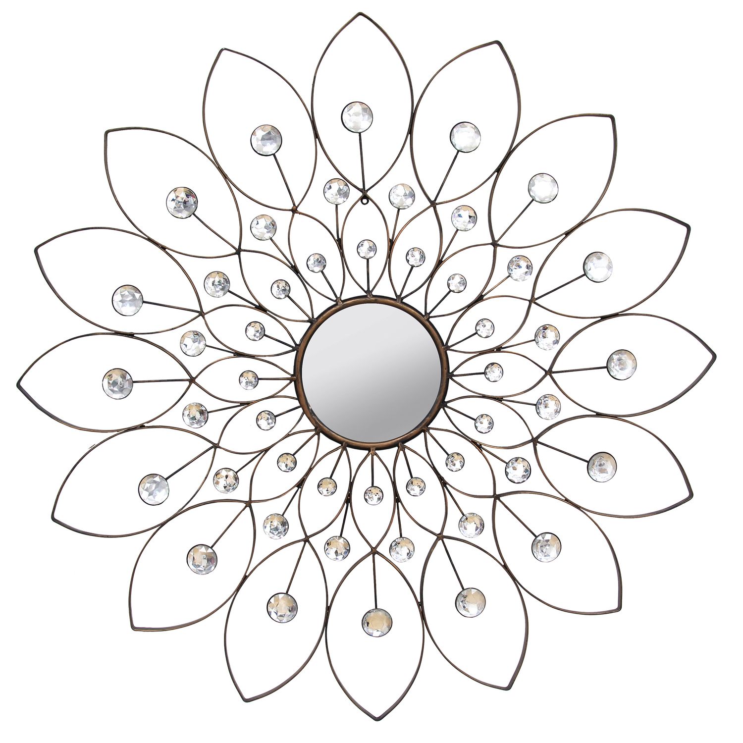 Stratton Home Decor Decorative Flower Wall Mirror