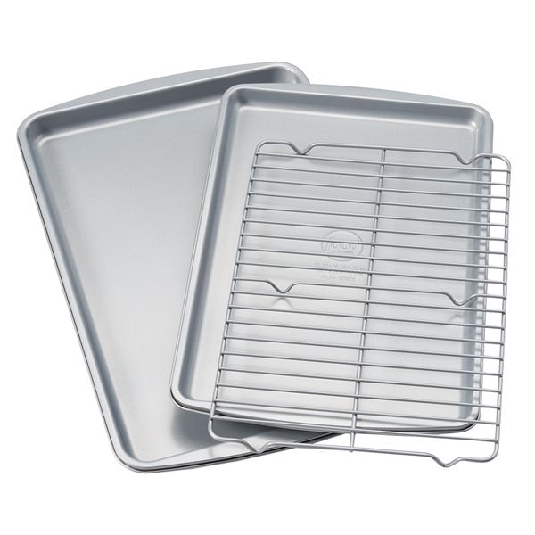 Baking Sheet with Rack (2 Baking Pans + 2 Cooling Racks), Zacfton