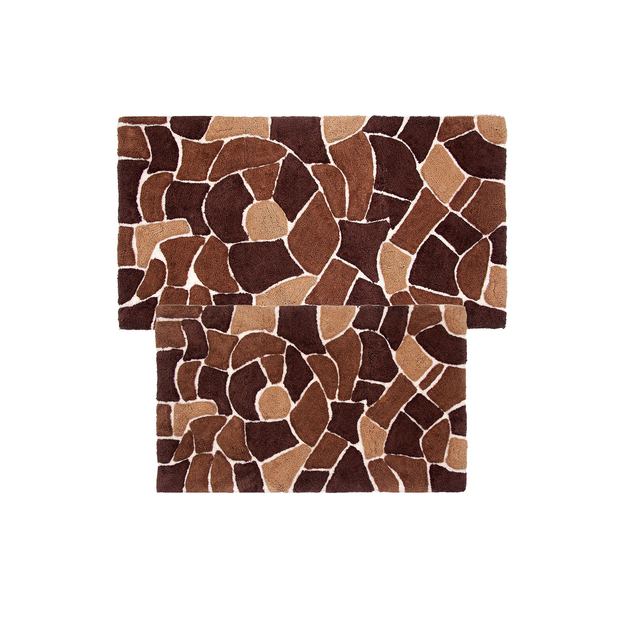 Chesapeake Boulder 2-pc. Bath Rug Set, Brown