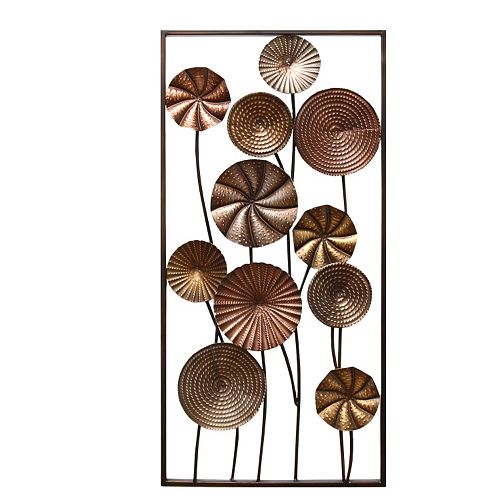 Stratton Home Decor Metallic Flower Panel II Wall Decor