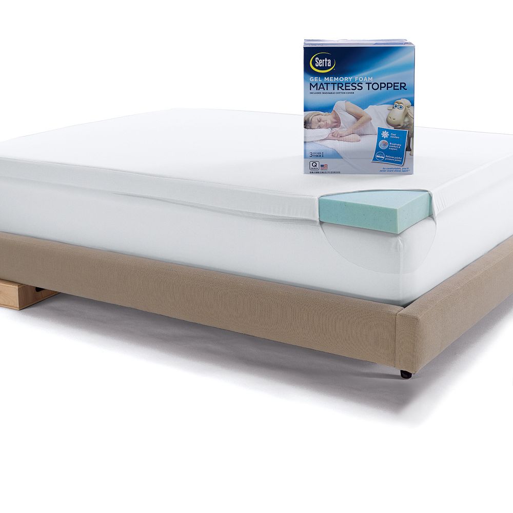 Serta 5-inch Deep-Pocket Gel Memory Foam Mattress Topper