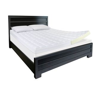 Comforpedic from Beautyrest 4 1/2-inch Dual-Layer Memory Foam Mattress Topper
