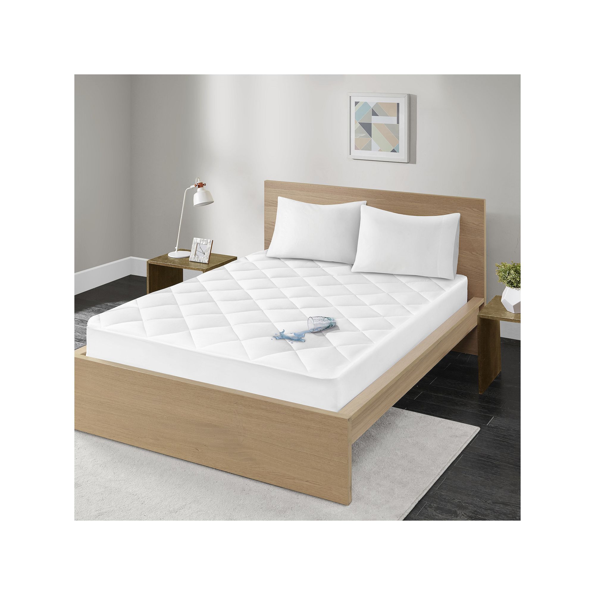 Madison Park Quiet Nights 300 Thread Count Cotton Sateen Waterproof Mattres
