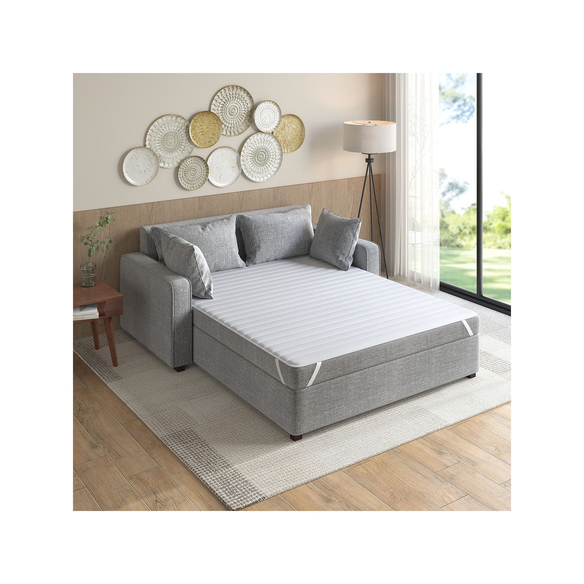 Madison Park Essentials Frisco Ultra-Soft Microfiber Sofa Bed Waterproof Ma