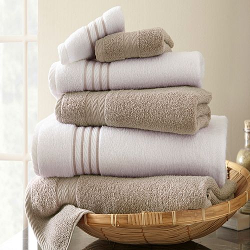 Spring Bloom 6pc. QuickDry Egyptian Cotton Bath Towel Set