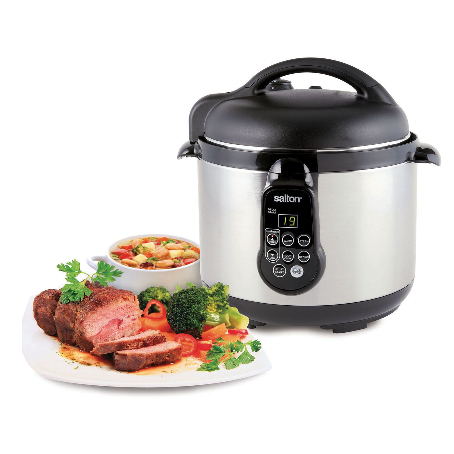 Nuwave 13 Qt Stainless Steel & Pressure Cooker Cookbook Digital