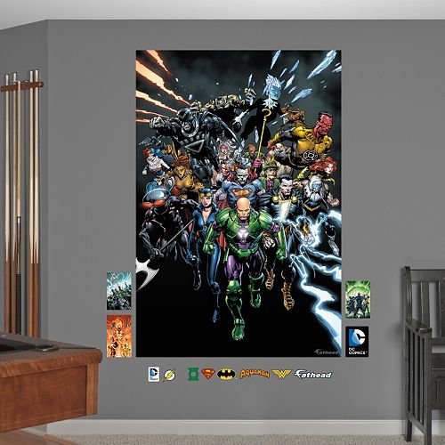 DC Comics Villians Mural Wall Decal by Fathead