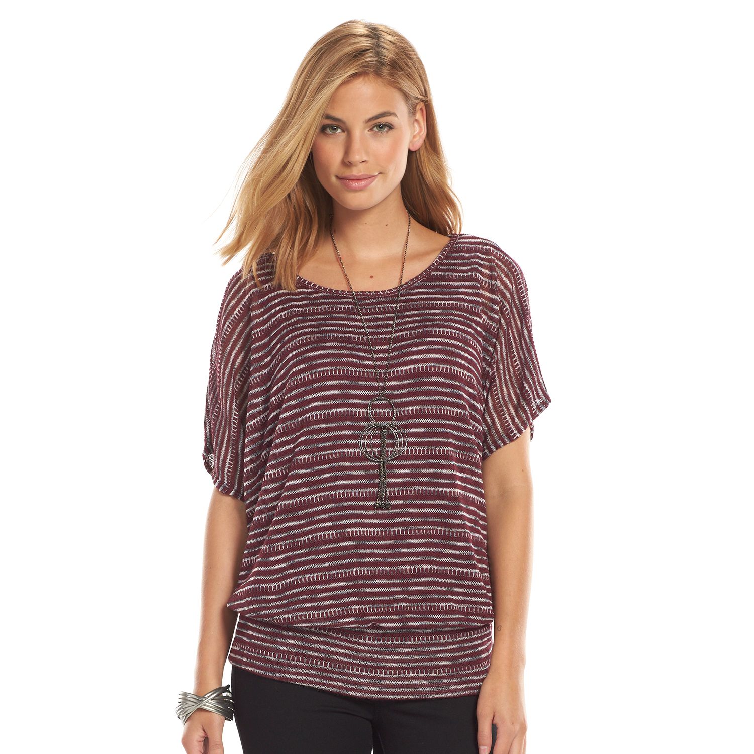 banded bottom tops kohls