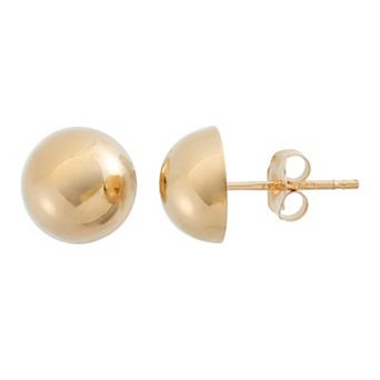 Jordan Blue 14k Gold Dome Stud Earrings