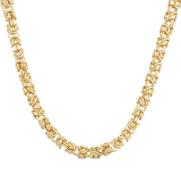 Jordan Blue 14k Gold Byzantine Chain Necklace
