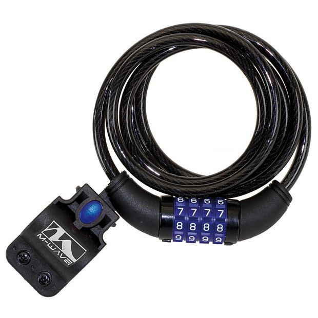 M Wave Spiral Cable Combination Bike Lock