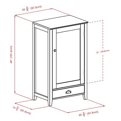 Winsome Bordeaux 24-Bottle Wine Cabinet