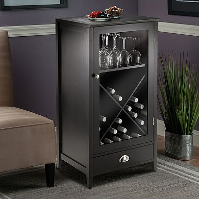Winsome Bordeaux 24-Bottle Wine Cabinet