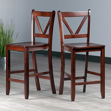 Winsome 2-piece Victor Counter Stool Set
