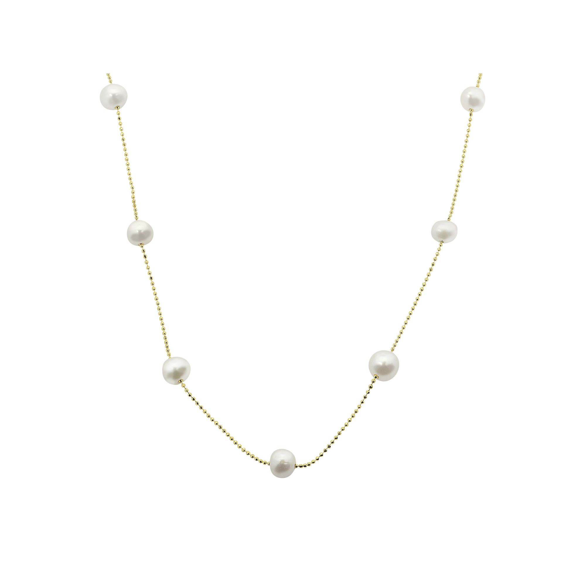 PearLustre by Imperial Freshwater Cultured Pearl 14k Gold Over Silver Stat