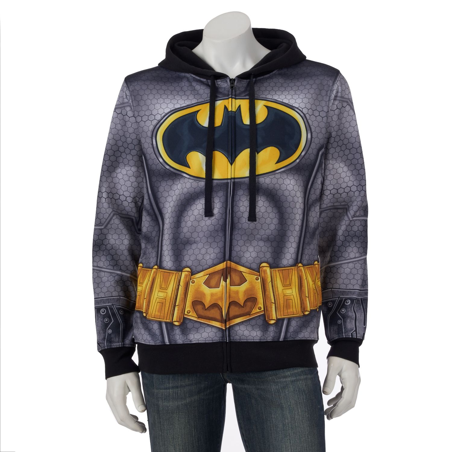 batman zip up hoodie mens