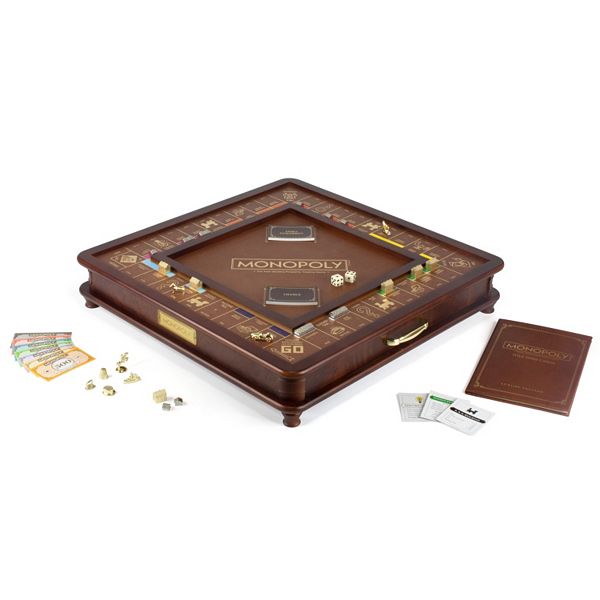 Winning Solutions Monopoly Grand Folding Edition Wood Framed Game Board NEW 