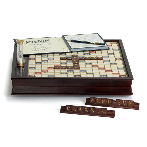 Scrabble Game Deluxe Wooden Edition By Winning Solutions