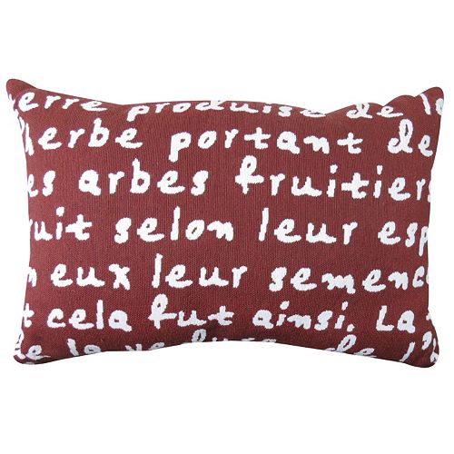 Park B. Smith ''French Script'' Throw Pillow