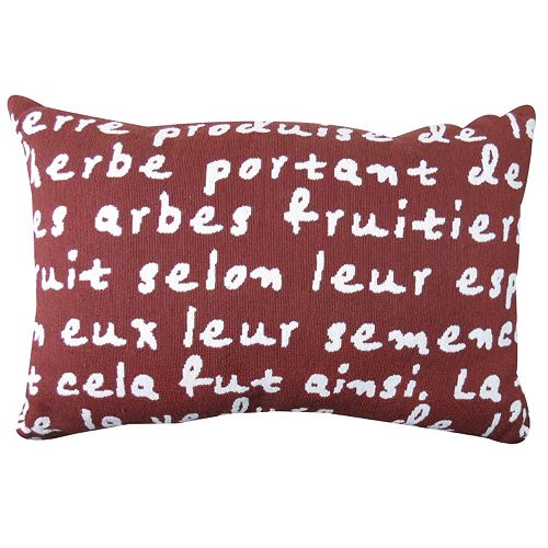 Park B. Smith ”French Script” Throw Pillow