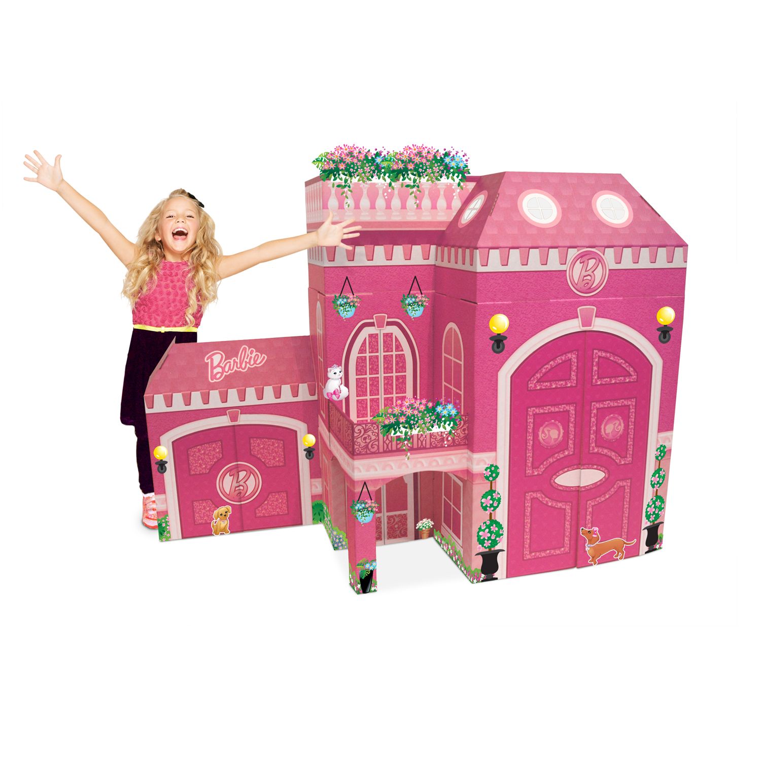 cardboard barbie dream house