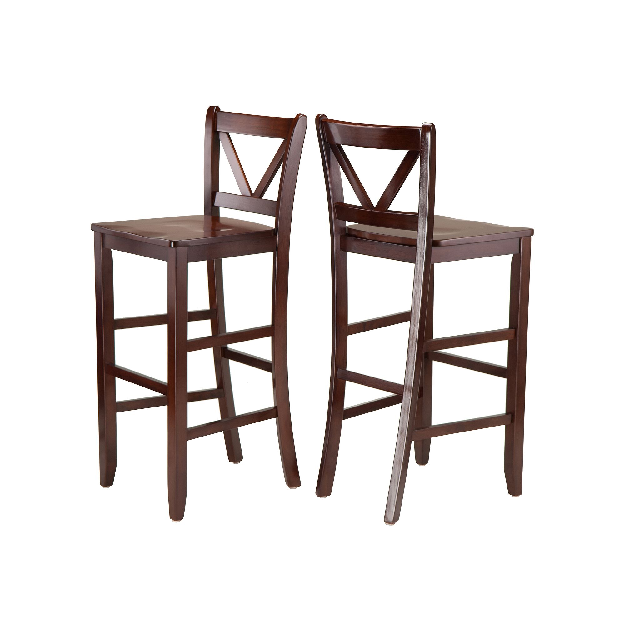 Winsome 2-piece Victor Bar Stool Set, Brown