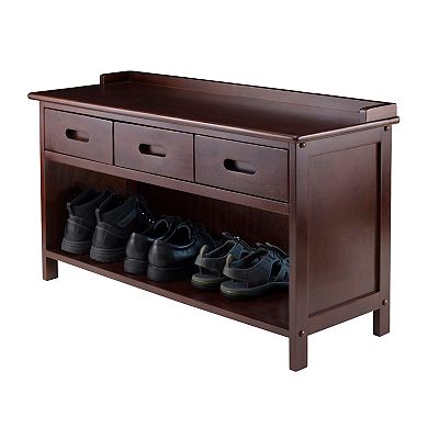 Winsome 4-piece Adriana Storage Bench Set