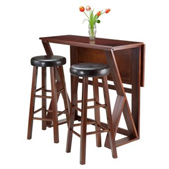 Winsome 3 pc Cushioned Stools Harrington Dining Set