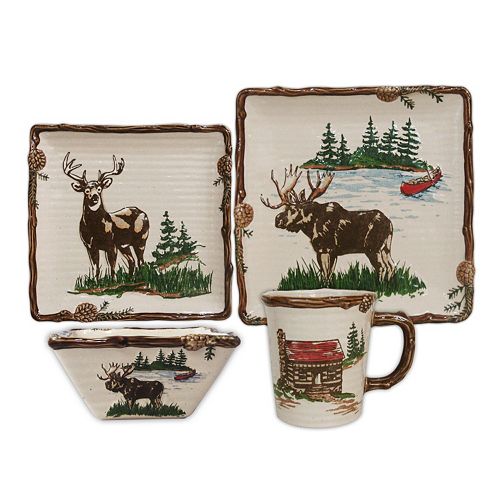 Sonoma Goods For Life Lodge 16 Pc Square Dinnerware Set