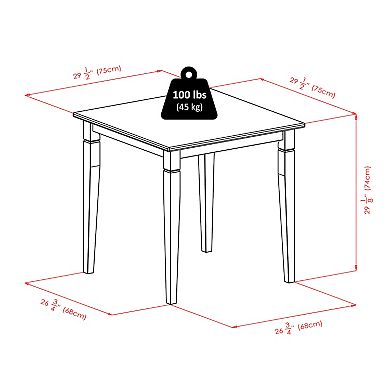 Winsome 3-piece Kingsgate Dining Set