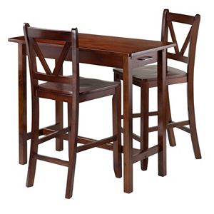 Winsome 3-piece Kitchen Island Dining Set