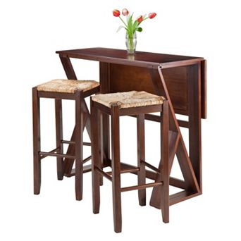 Winsome 3 pc Woven Seats Harrington Dining Set