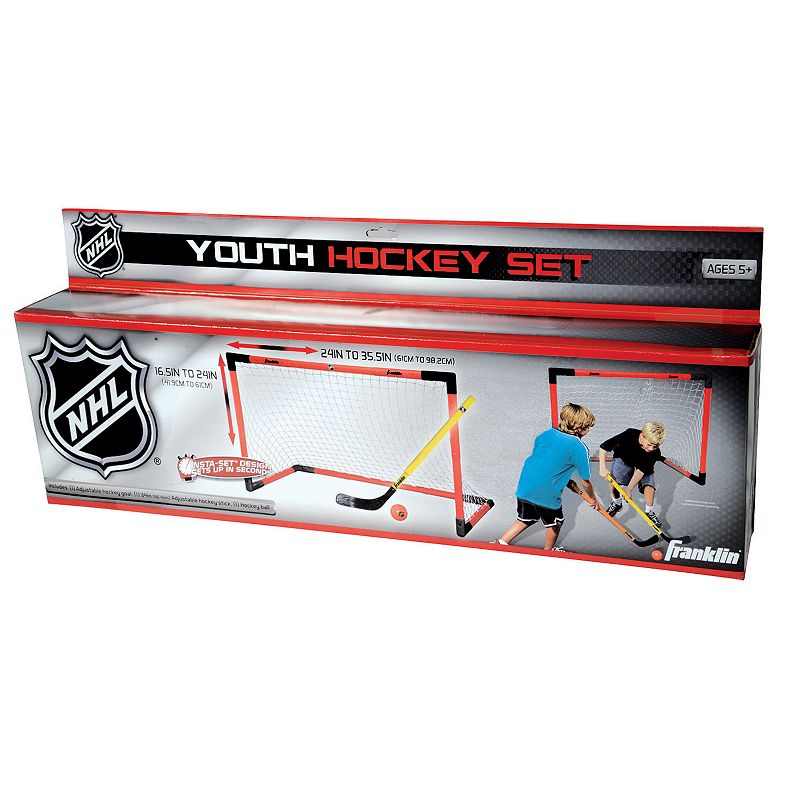 Franklin Sports NHL Adjustable Hockey Goal Set - Youth, Multicolor