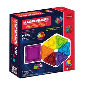 Magformers 14-pc. Clear Solid Rainbow Set