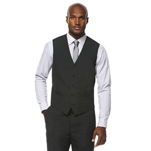 Men's Savane Shadow Plaid Wrinkle-Resistant Suit Vest