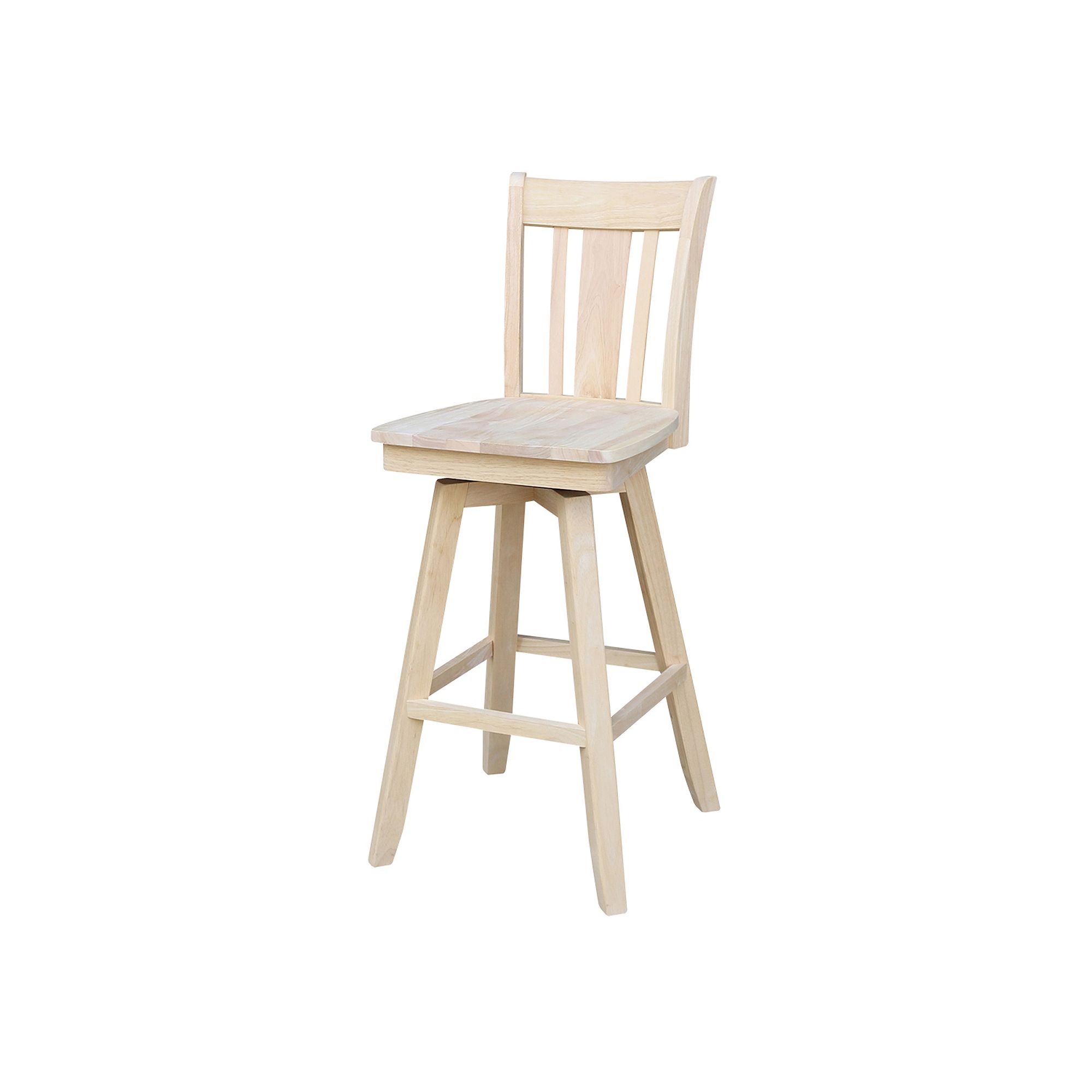 San Remo Swivel Bar Stool, Natural