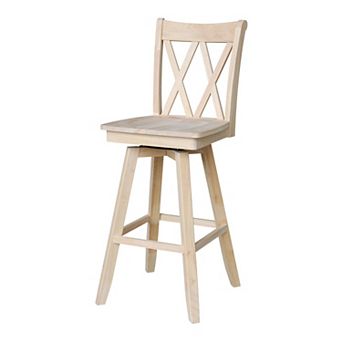 International Concepts Double X-Back Bar Stool
