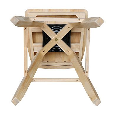 Double ''X'' Back Swivel Bar Stool