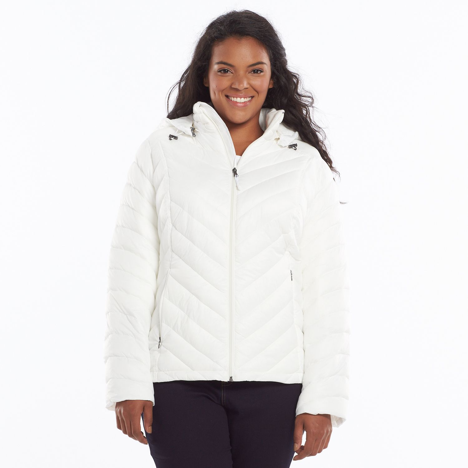 tek gear hooded puffer jacket
